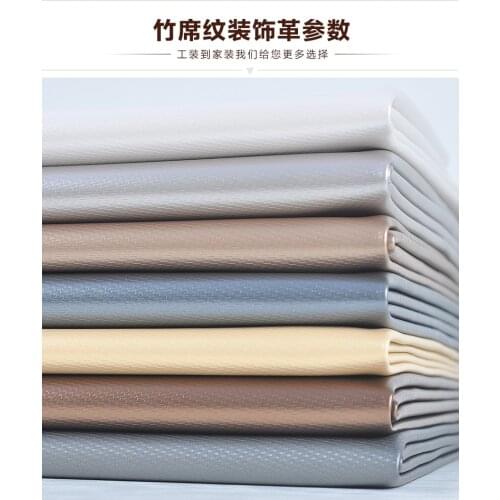 Bamboo mat grain artificial leather sofa simulation leather Bed head background wall cushion car interior soft pack PU 1M