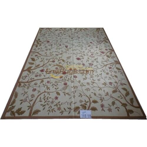 Large carpets living room rug handmade woolen bedroom area aubusson rugs 122CMX183CM (4 'X 6') 161 gc125aub yg19