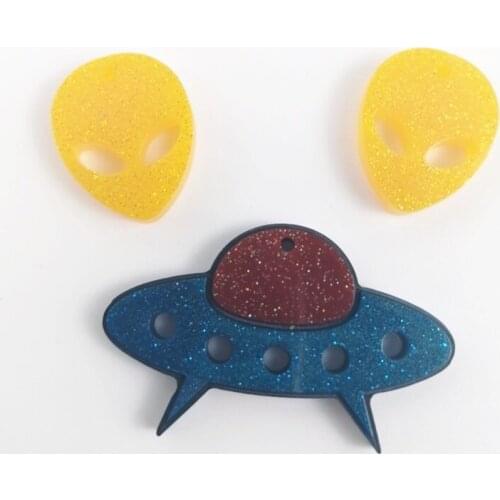 Keychain Epoxy Resin Mold Earrings Pendant Silicone Mould DIY Craft Jewelry Tool 13MD