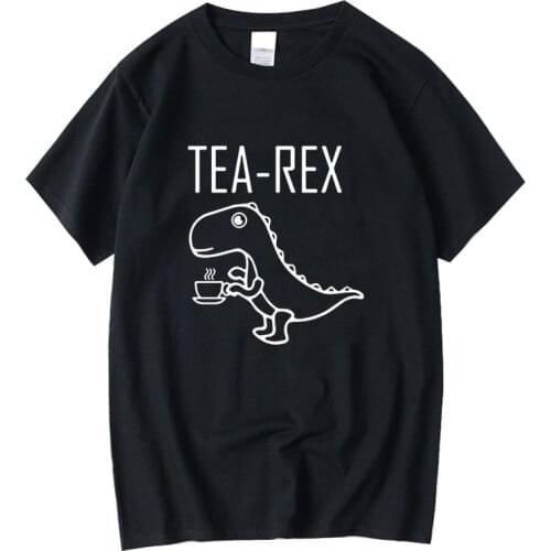 XIN YI Mens t-shirt High quality100% cotton short slleve Funny dinosaur print casual loose men tshirt o-neck male t-shirt tee