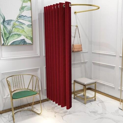 GoldenU-shaped fitting bar wedding dress shop dressing room fitting room fitting rack pole clothing shop curtain belt support