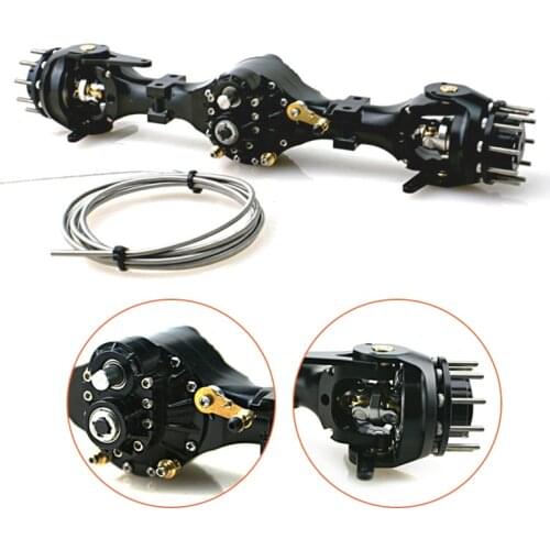 LESU Metal Front Axle Differential Lock 1/14 RC Tractor Truck DIY Q9019 Tamiya TH02058
