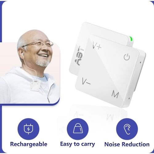 Mini Hearing Aid Rechargeable Speaker Amplifier Digital Earphone First Aids Ears Adjustment Tool For Senior Elderly Dropshipping