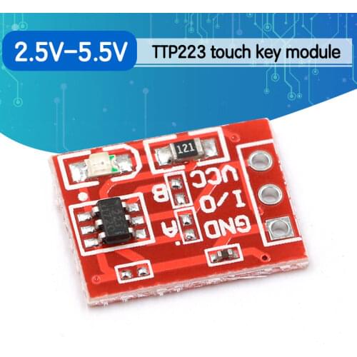 10pcs NEW TTP223 Touch button Module Capacitor type Single Channel Self Locking Touch switch sensor