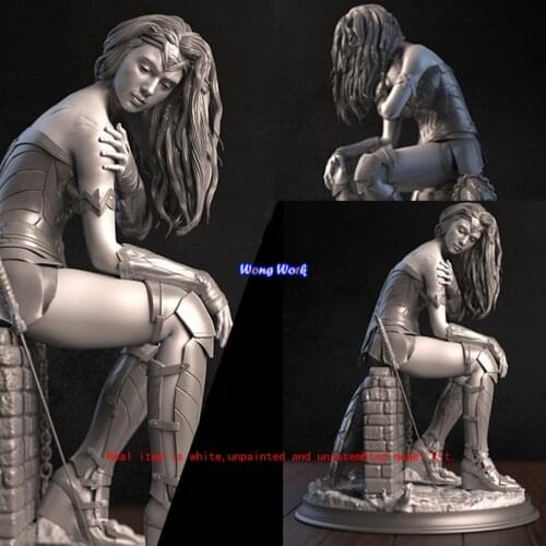 Wong Work Unpainted 1:6 1:4 1:3 1:24 Scale 3D Printing Female Warrior Unassembled Garage Kits GK Model Kit Figure TTG-210628-1