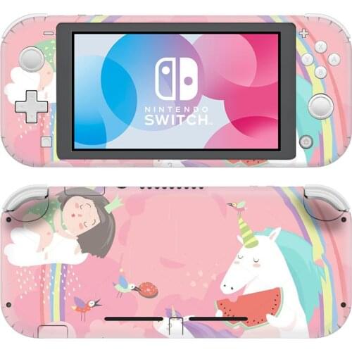 Pink Unicorn NintendoSwitch Skin Sticker Decal Cover For Nintendo Switch Lite Protector NSL Nintend Switch Lite Skin Sticker