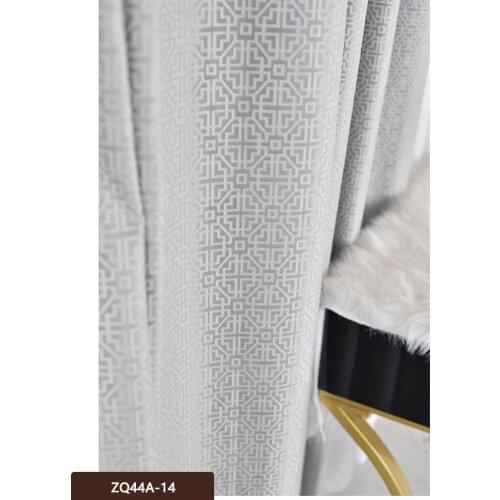 New style classical super soft flannel embossed curtains for living room bedroom new Chinese style velvet curtain decoration