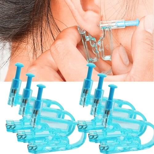 Painless Ear Piercing Gun Kit Disposable Disinfect Safety Earring Piercer Machine Studs Nose Clip Body Jewelry Piercing Tool Gun