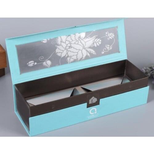 Paper Cardboard Luxury Candle Box Packaging Gift,Custom jewelry gift boxes with fixed grosgrain ribbon ---PX11978