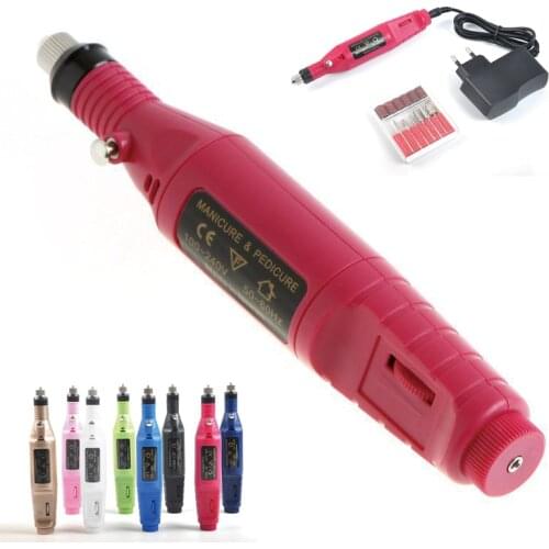 1Set Pro Electric Nail drill Machine Kit Efficient Grinding Nail Art Pen Pedicure Polishing Manicure Machine 15000RPM Remove Gel
