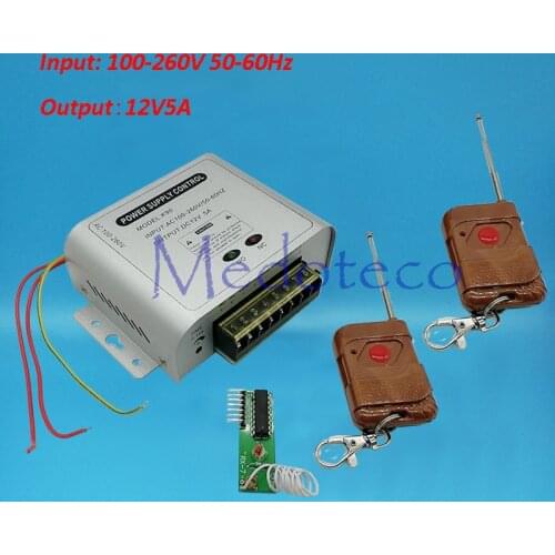 1V2 remote controller DC 12V 5A Door Access Control Power Supply Door Access Switch Power Supply AC110~260V