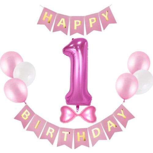 Happy Birthday Fish Tail Flag Childrens Birthday Party 10 inch round latex balloon baby shower decorations decorations party