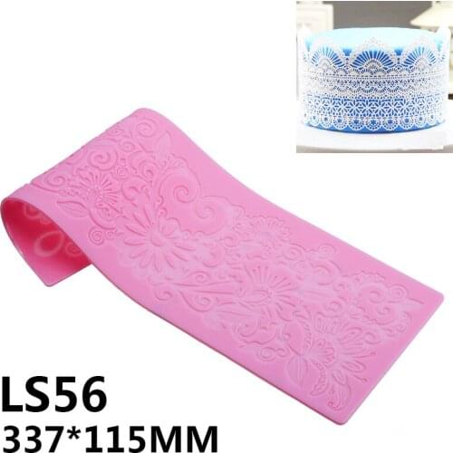 Flower Lace Cake Mold Silicone Embossing Mat Cake Imprint Mold Sugar Craft Pastry Baking Tool Wedding Cake DIY Decoration