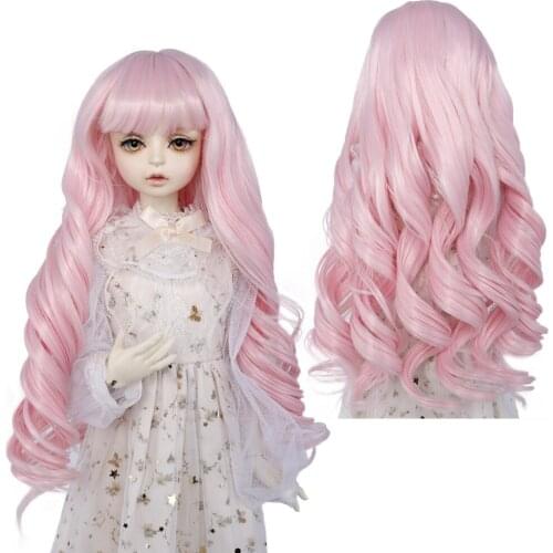 1/3 1/4 Bjd doll hair High Temperature fiber Long Gray Straight and curly Bjd Wig SD For BJD Doll Freeshipping Doll accesories
