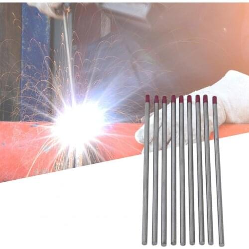 10Pcs 1.0/1.6/2.0/2.4/3.2/4.0 Tungsten Needles Smooth Abrasion-resistant Radiation-free Thoriated Red-headed Tungsten Needle Kit