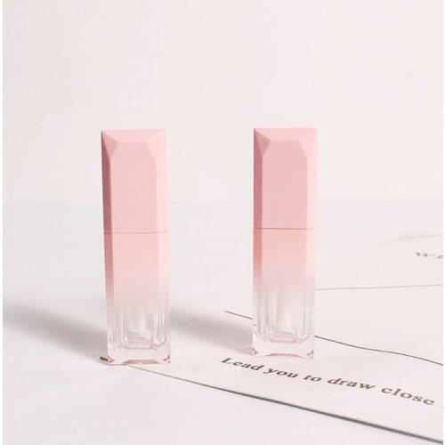 10/30/50pcs Gradient Pink Empty Lip Gloss Tube Lips Balm Bottle Brush Container Mini Refillable Lipgloss Bottles Beauty Tool