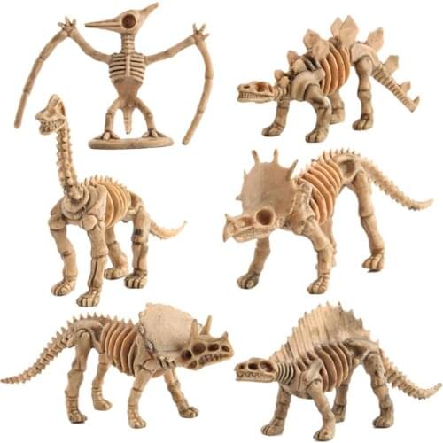 12pcs Dinosaur Skeleton Fossils Assorted Bones Figures Toys Kids Christmas Gift Fossi Skeleton Simulation Model Set For Boy Kid