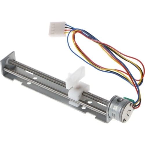 18 Degree Step Angle Stepper Motor Screw With Nut Slider + 2 Phase 4 Wire of DC 4-9V/500mA Driving Voltage