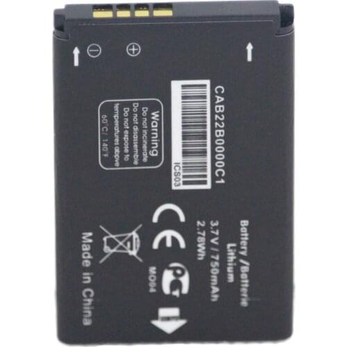 ISUNOO 3.7V 750mAh CAB22B0000C1 Battery For ALCATEL ONE TOUCH OT-665 OT-356 Phone Repalcement Batteries
