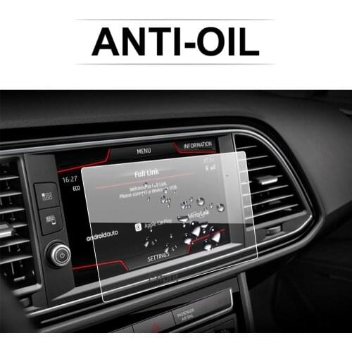 Car Screen Protector For Leon X-Perience 8 Inch 2017 GPS Navigation Touch Center Display Auto Interior Accessories