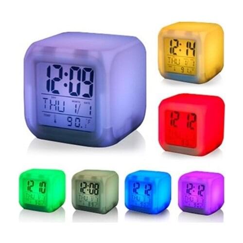 BuldumBuldum Color Changing clock desk clock relogio de mesa настольные часы reloj de escritorio