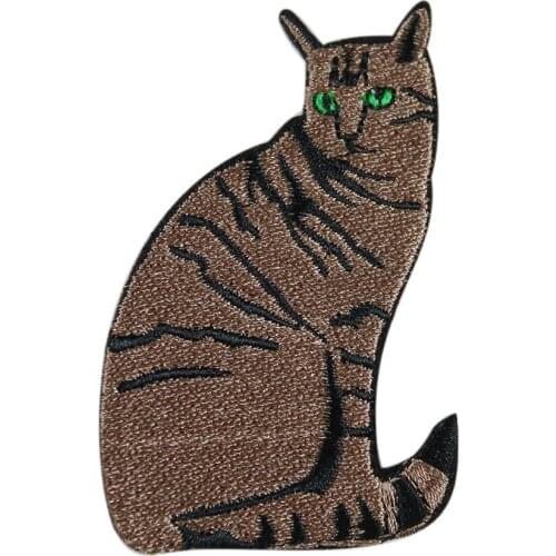 Lovely Animal Embroidery Cat DIY Children Sweater T-shirt Jeans Holes Patch decorate Patch Accessories