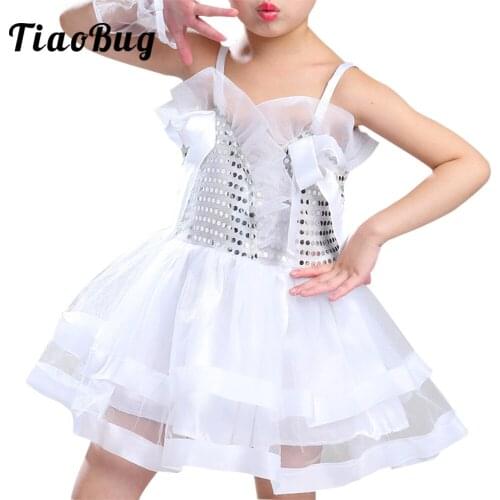 Children Latin Dance Dress News Sequins Dance Dress Sleeveless Tango Salsa Ballroom Kids Dresses for Girls Costume Competition