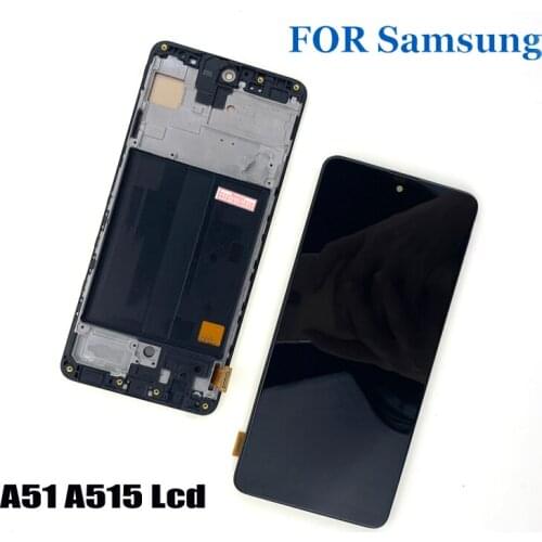 Incell LCD Display For Samsung Galaxy A51 LCD A515 A515F A515F/DS A515FD Touch Screen with Frame Digitizer Assembly