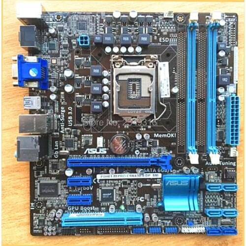 For Asus P8H61-M PRO/CM6630/DP_MB Desktop Motherboard H61 USB 3.0 HDMI Socket LGA 1155 i3 i5 i7 DDR3 Original Used Mainboard