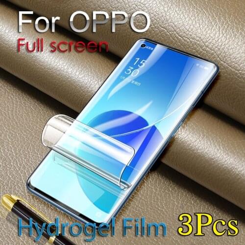 Find X2Pro X3Pro Screen Protector For OPPO Reno 6Pro 5Pro Plus Hydrogel Film Realme GT NEO HD Soft Ultra-thin Reno3Pro Reno4Pro