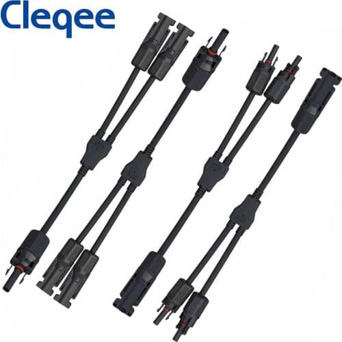 JXSINONE TUV Approved 2 IN1 Solar Connector PV Connector Male To Female Solar Parallel Connector DIY Solar Kits System T10039