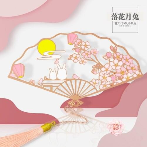 Chinese mythology animal series art bookmarks, rose gold color metal gift bookmarks, gift box packaging birthday wedding gifts