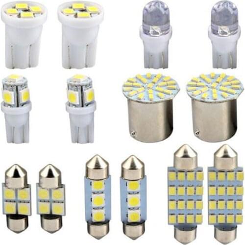14 Pieces Of T10 36mm Map Dome License Plate Lamp Kit Vehicle Led Interior Package Interior Reading Lamp