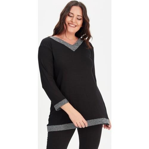 Moda Cazibe Stand-up Collar Blouses