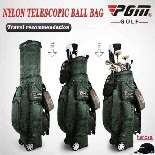 New PGM Golf Telescopic Ball Bag Camouflage Nylon Ball Bag Protection Golf Clubs Multifunctional Aviation Standard Ball Package