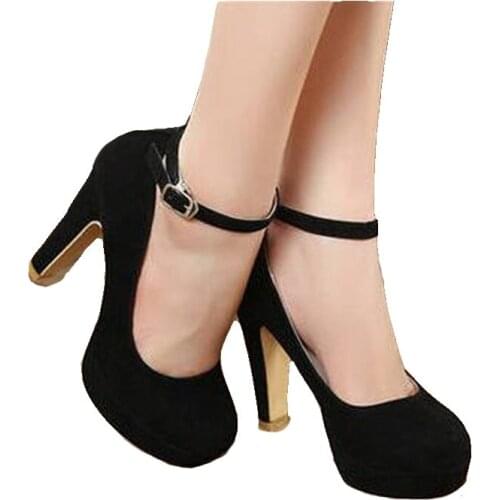 NEW 10CM PUMPS woman Pumps autumn thick heel shoes ol high-heeled shoes female the trend of ultra high heels female shoes
