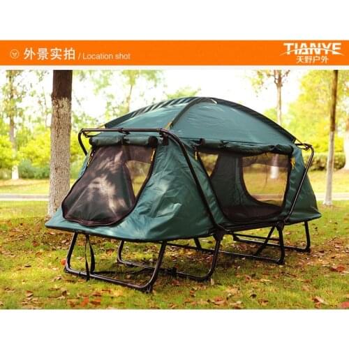Single Camp bed Free build mountain camping set up off the ground bed tent outdoor essential leisure multi-function fishing tent