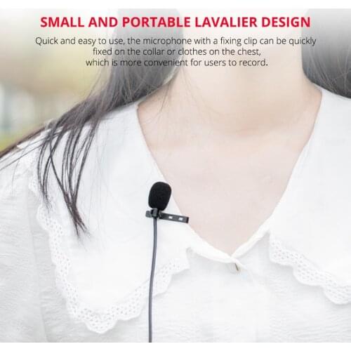 Wired Lapel Lavalier Clip-on Microphones USB Type C Mini Lavalier Clip Microphone Recording Mic for Android Phone 1.5m