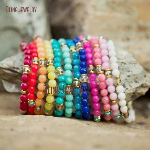 Stretch Bracelet Inspirational Jewelry Bridesmaid Jewelry Meaning Jade Beaded Bracelet BM21084