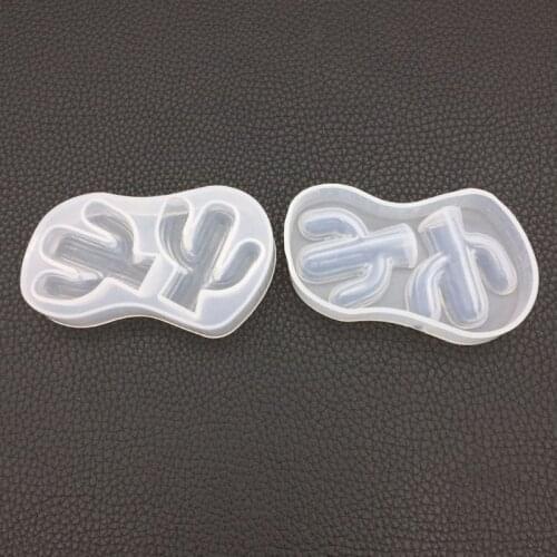 Silicone Silicone Mold DIY Jewelry Making Cactus Pendant Cake Decoration Fondant Epoxy Resin Molds Crystal Handmade Tools Unique