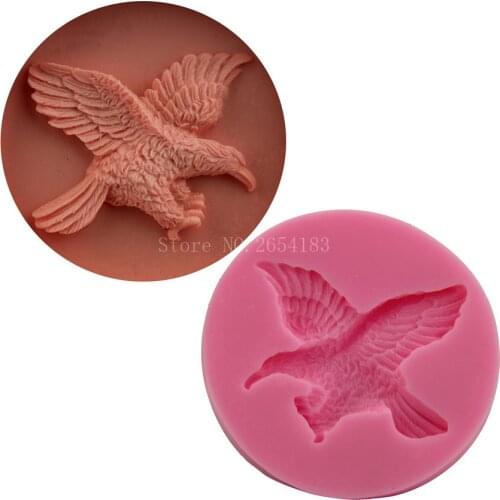 Animal eagle bird Silicone Fondant Soap 3D Cake Mold Cupcake Jelly Candy Chocolate Decoration Baking Tool Moulds FQ2245