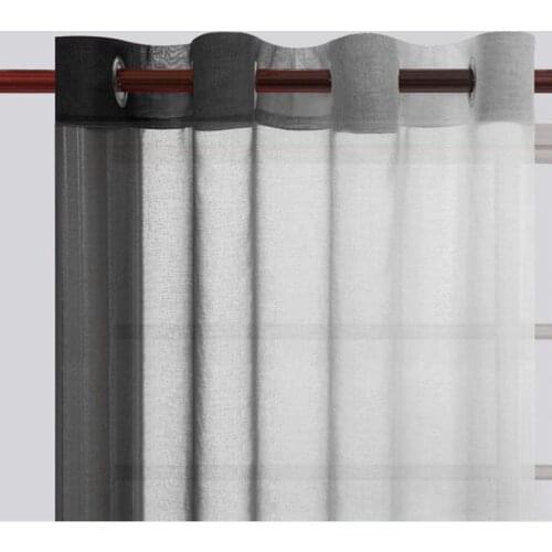 Modern Gradient Color Window Tulle Curtains For Living Room Bedroom Voile Curtains Hotel Decoration Sheer Curtains Household