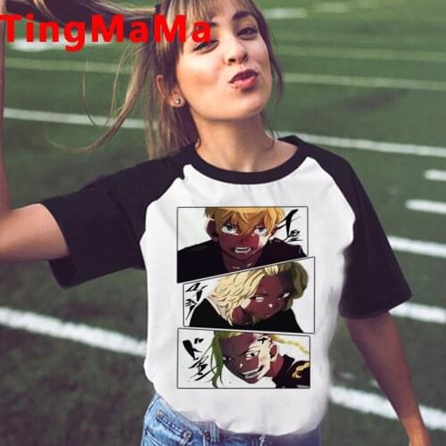 Tokyo Revengers summer top men 2021 vintage aesthetic clothes t-shirt kawaii