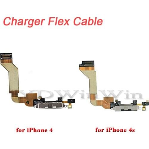 1pcs Charging Flex Cable For iPhone 4 4s USB Charger Port Dock Connector Charging Flex