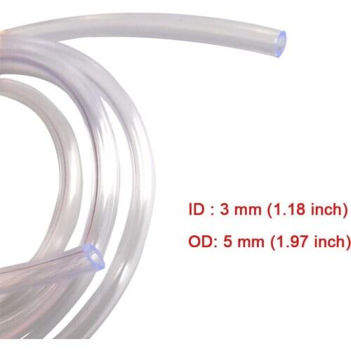 100cm PVC Tube Tubing Pipe Hose 5.0 mm OD 3.0 mm ID