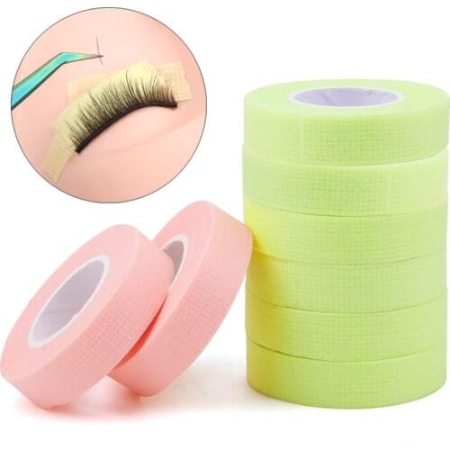 5pcs False Eyelash Extension Non-Woven PE Tape Anti-Allergy Easy Tear Eyelid Correction Tape Grafting Eyelashes Eyeliner Tapes