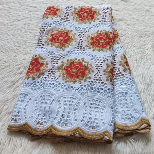 African george lace fabric purple african lace fabric wedding high quality cotton lace fabric with sequins for party 2.5y CP005