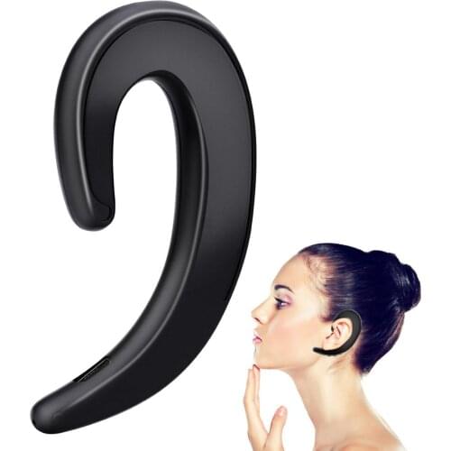 Wireless Bluetooth 4.1 + EDR waterproof business sports music ear Simplicity hook design no ear plugs hanging type