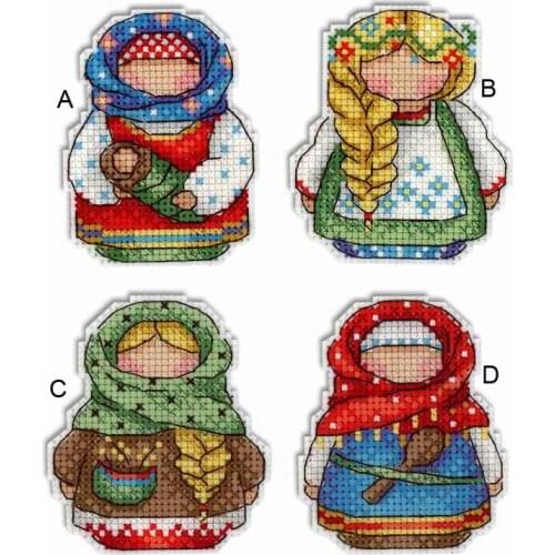 BXT025Christmas DIY Kits New Style Counted Cross stich fridge magnets sticker Refrigerator Magnets Kids gift Home Decoration