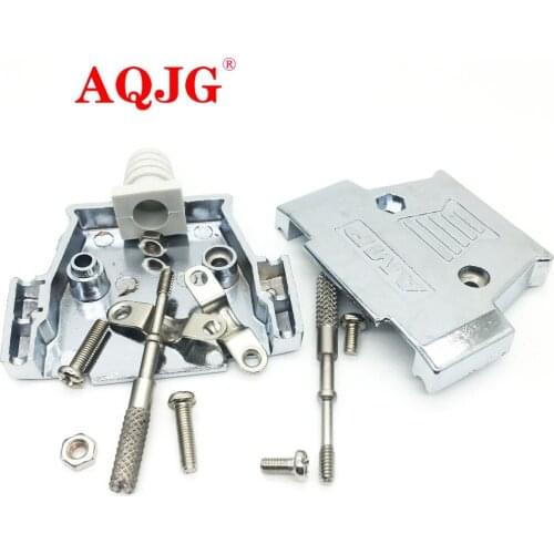 DB25 Male Plug / Female Socket Metal Shell Kit 2 Rows 25 Pin Serial Port Connector D-SUB 25 Adapters